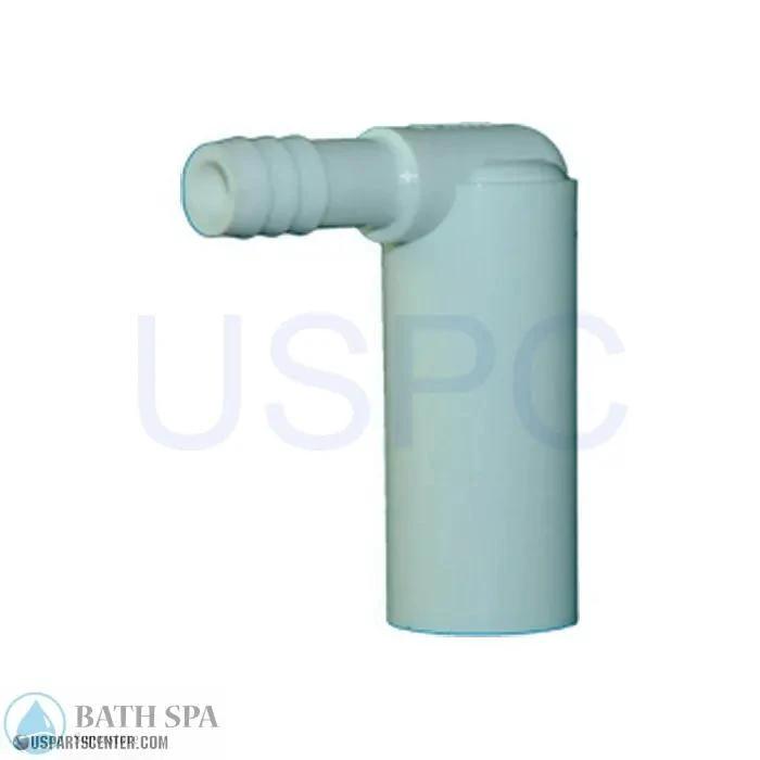 GG Barb Fittings - 3/8" 90 Degree B x 1/2" Spg, Long Spa Parts 73990