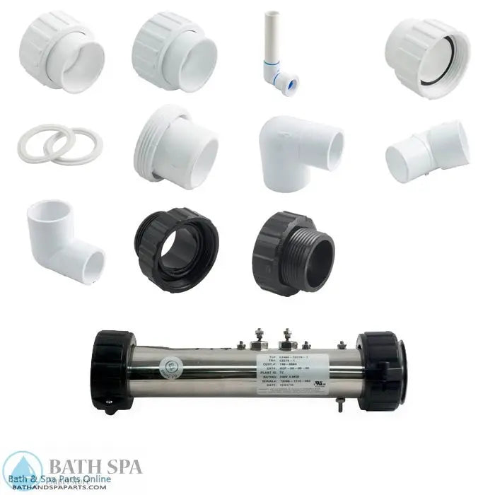 Marquis Spas Retrofit Heater Kit - 12" 4.3kW Flo-Thru Heater Assembly (740-0514) Spa Parts: Spa Heaters (Flow Thru Spa Heater) 740-0514