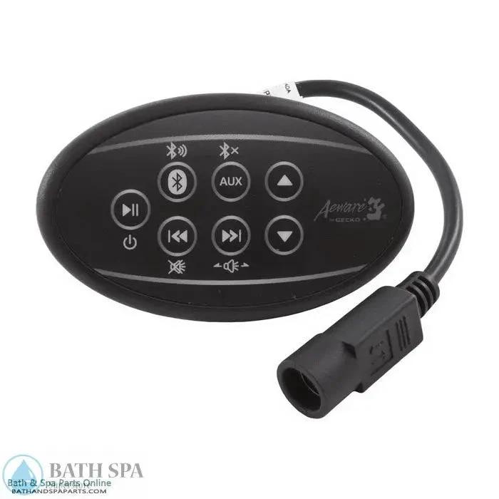 Gecko IN.Stream In.K175 Touchpad With Overlay 20 Ft Cord Black Model 0707-005012 Spa Parts: Spa Audio Equipment 76-337-1526_XL