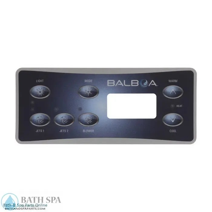 Hydro-Quip HT-5 Balboa 7-Button Spa Topside Panel Overlay (80-0213) Spa Parts: Spa Topside Panel Overlays (Hydro-Quip) 80-0213_XL