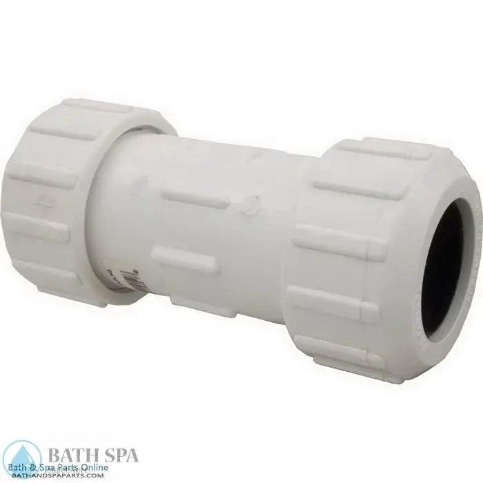 Flo Control 1-1/4" Compression Coupling (11012) PVC Plastic Fittings & Valves: Couplings 89-350-1052_xl