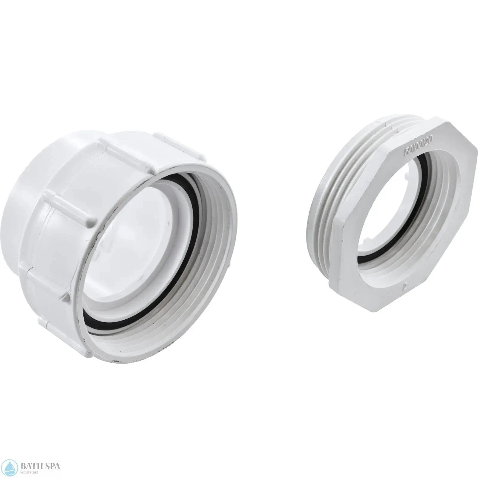 Gecko AquaFlo Pump Union 2 Inch FBT To 2 Inch Slip With One And A Half Inch Adapter 52202100 PVC Plastic Fittings & Valves: Unions 89-402-1140_1-REVERSE__XL