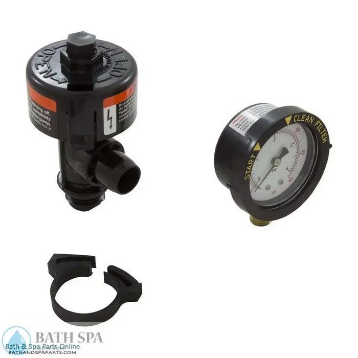 American Products Pentair/Purex/PacFab Manual Air Relief W/Gauge (98209800) Pool Parts: Pool DE Filters & Parts 98209800