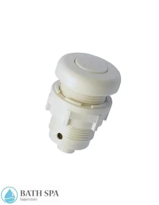 NuWhirl Air Button, 1-3/8" Hole White (AB-11) Bath Parts: Bath Air Buttons (NuWhirl) AB-60_Chrome