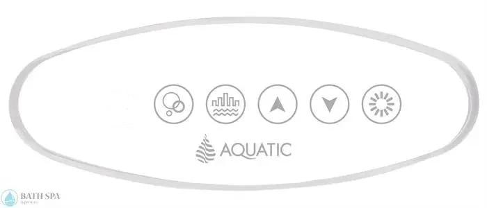 CG Air Aquatic Keypad Oval OAC 6 Button Blower Pump Light For Air And Water System Bath Parts: Bath Topside Panels AQ-BKL-OA-BV_PT_CH-V1-CL