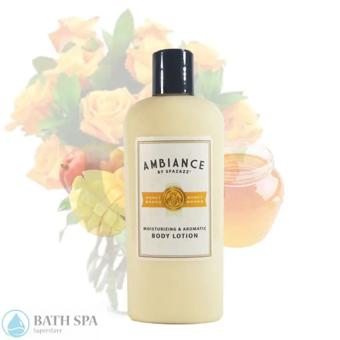Spazazz Honey Mango Ambiance Body Lotion (Sensuous) Aromatherapy: Spazazz Ambiance Collection AmbianceCollectionBodyLotion700x700B