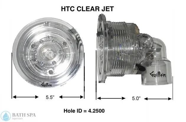 Jacuzzi HTC Complete Jet Clear (B785000) Bath Parts: Bath Jet Trim (Jacuzzi Whirlpool) B785000_4c7e3d26-977d-4531-b2b0-ad7b096886d8