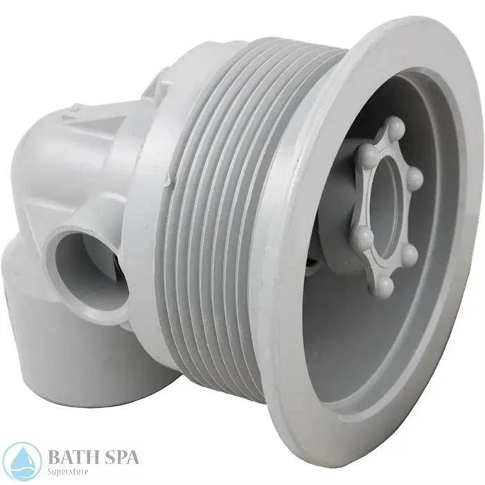 Jacuzzi HTC Complete Jet Silver Whirlpool Bath Jet Assembly 4.25 Inch Outer Diameter 3.5 Inch Hole Bath Parts: Bath Jet Trim (Jacuzzi Whirlpool) B785945