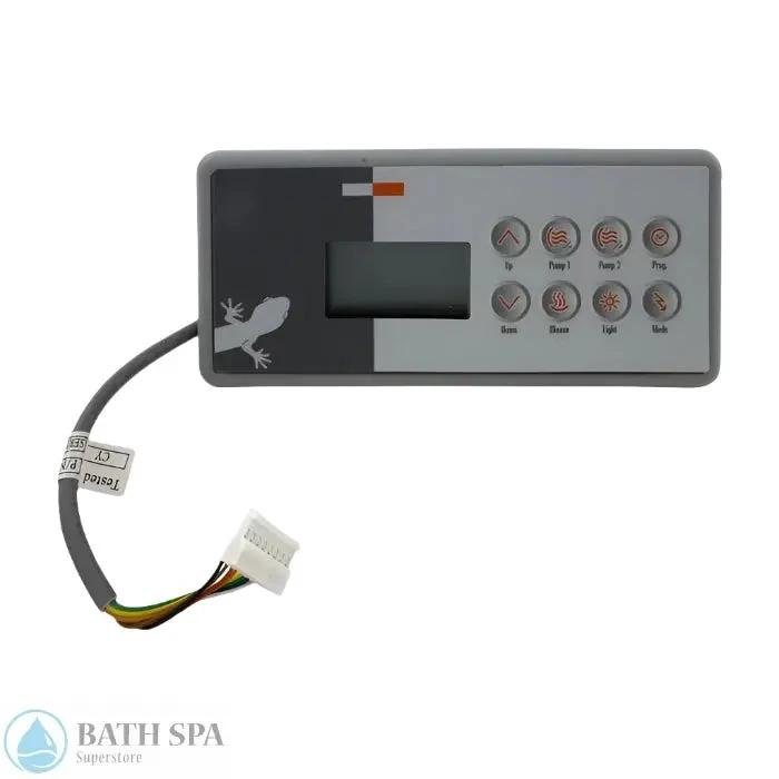 Gecko TSC-4/K-4 8-Button Spa Topside Panel For 2 Pumps Large Rectangular BDLTSC4GE1 Spa Parts: Spa Topside Panels (Gecko Topside Panels) BDLTSC4-GE1