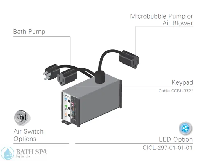 NuWhirl Touchstone Dual Load Controller (CIMC-296-01-02-01) Bath Parts CIMC-296-01