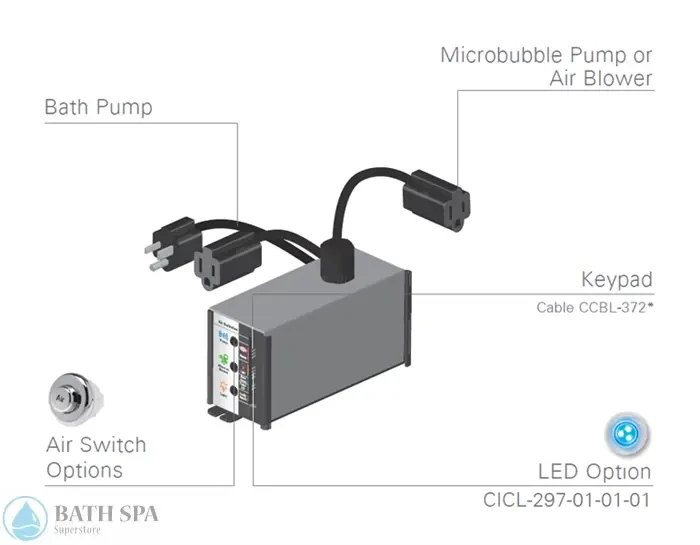 NuWhirl Touchstone Dual Load Controller (CIMC-296-01-02-01) Bath Parts CIMC-296-01