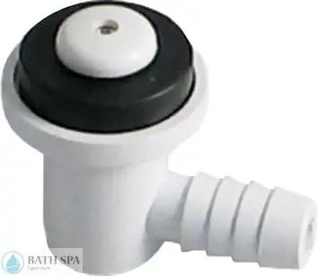 CMP Micro Air Injector (Ell, 3/8in RB) White (23039-010-000) Bath Parts CMP23039-010-000