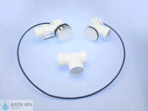 Cable Drain Assembly, 40" Chrome (DC100) Walk-In Tub Bath Parts: Drains DC200