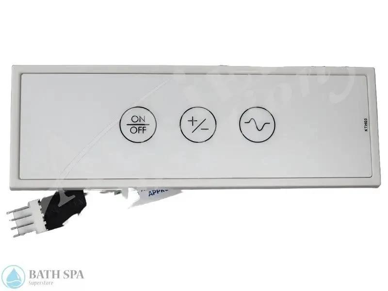 C.G. Air TMS3 Electronic Keypad For Duravit CG Air - 3 Button Variable Speed Control Bath Parts DU-TMS3-KTH03-WP