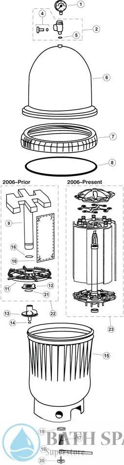 Earthworks Replacement Parts (Flat Grids) Pool Parts EW_exploded