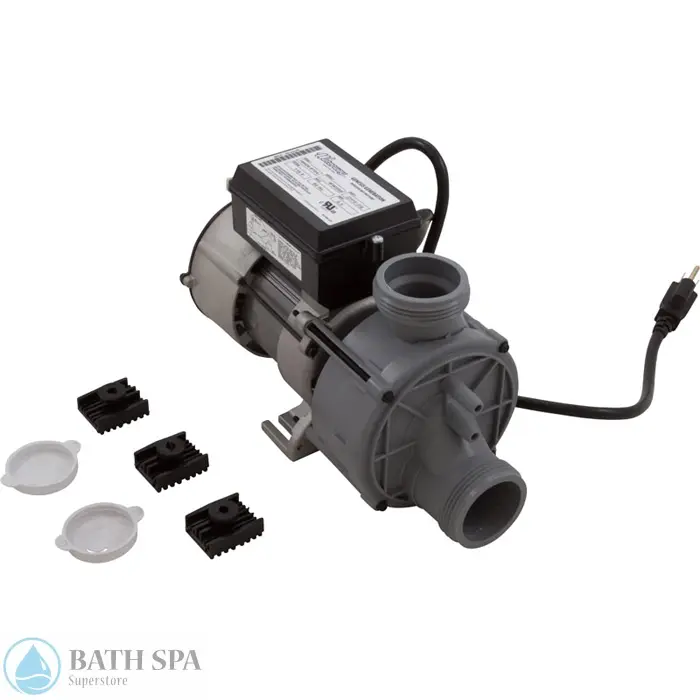 Waterway Genesis Bath Pump, 13.5a, 115v, Air Switch, Cord, 1.5" Suction (321NF10) Bath Pumps and Parts Genesis_Pump.2