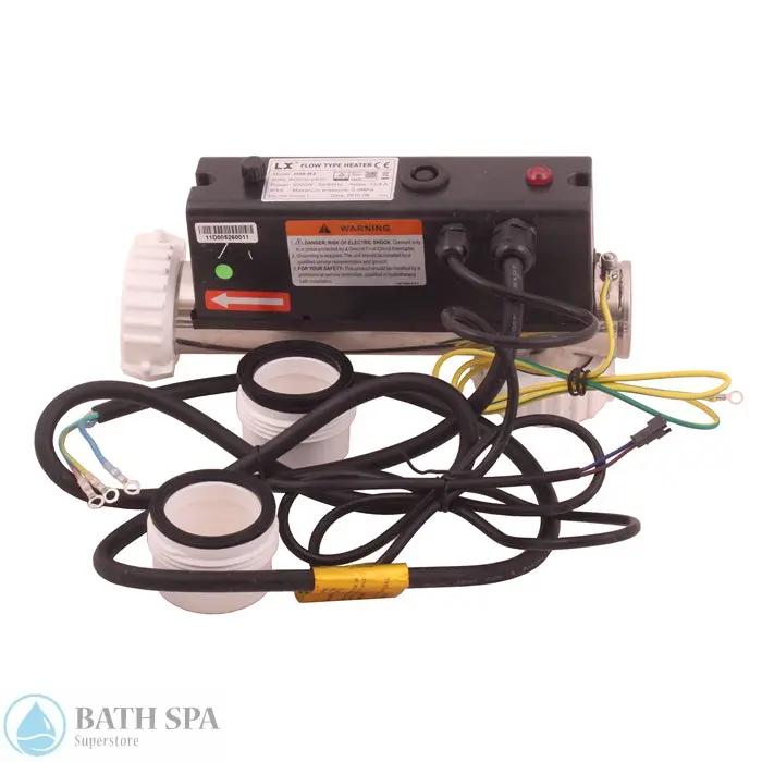 LX 90 Deg Heater, 3.0kW, 10"Long, w/2 Pin Pressure Switch Cord, 1.5M Power Cord Spa Parts H30R2