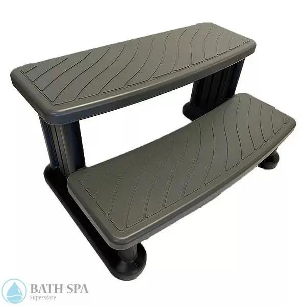 Hot Tub Spa Step 100 Series Two Tone Grey/Black Spa Accessories HTS-100G-1