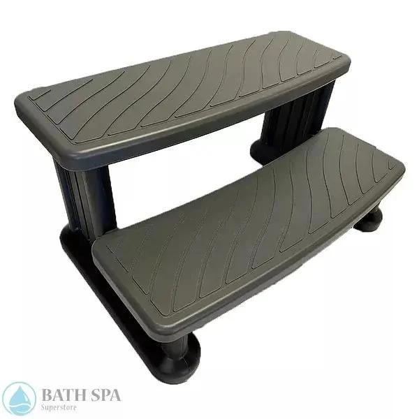 Hot Tub Spa Step 100 Series Two Tone Grey/Black Spa Accessories HTS-100G-1