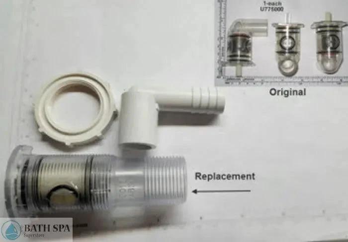 Jacuzzi Whirlpool Bath 2 Position Dual Function Control Panel With Repair O Ring And Valve Assembly 8399000 Bath Parts: Bath Air Controls (Jacuzzi Whirlpool) JACPA54000