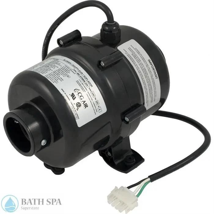 Air Blower, CG Air Millenium, var-spd, 115v, 9.5A, w/Heater, 3ft AMP Bath Parts: Bath Air Blowers Millenium_amp