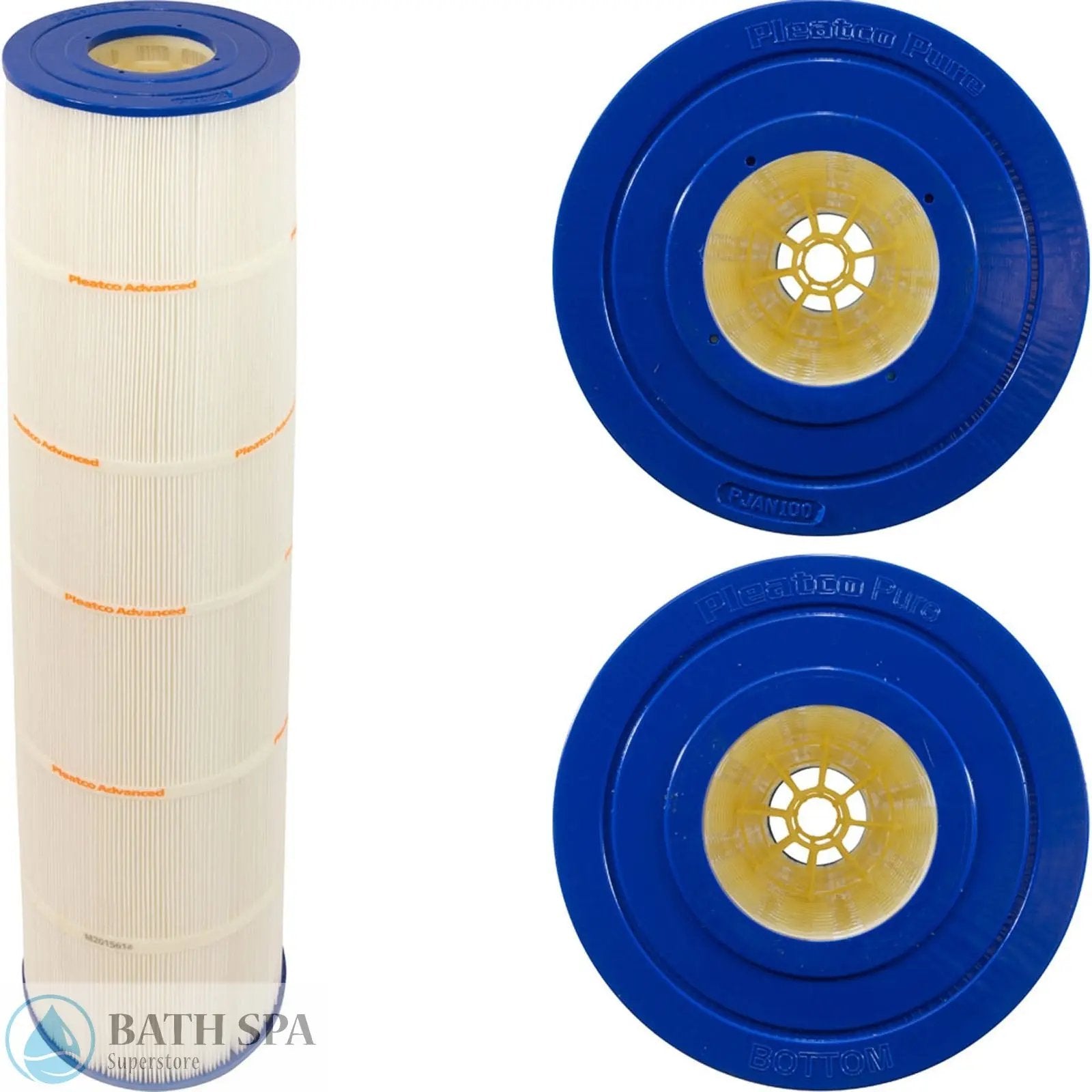 Pleatco Spa/Pool Replacement Filter Cartridge PJAN100 (FC-5177) 75 sq ft (C-7473) Spa Filters: Replacement Cartridges - Filbur 7" Outside Diameter Cartridge PJAN100