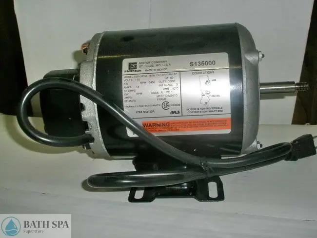 Jacuzzi Inno-Tech Motor, 3/4hp, 7a, 120v, Cord air switch (S135000) Bath Pumps and Parts S135000