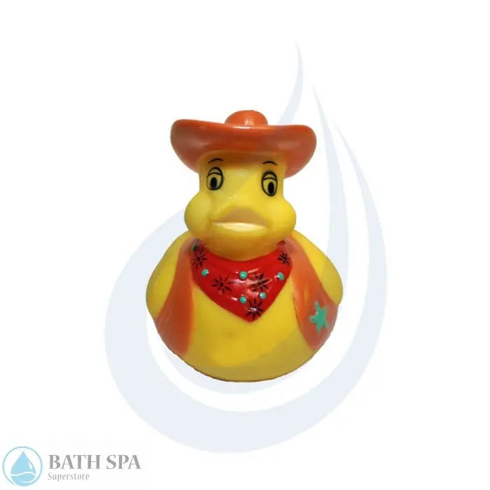 Rubber Duck Toy: Cowboy Duck Key Chain Water Toys: Rubber Ducks SP6506K