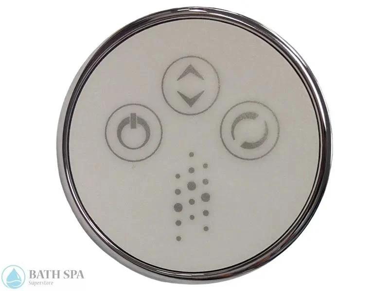 TMS Electronic Keypad 3 Button Variable Speed Round Chrome CG-TMS3-KRCC03-CP Industrial Grade Durability Bath Parts TMS3-KRCC03_CP