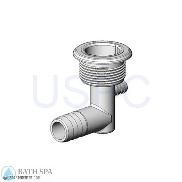 Euro Cyclone Jet Body 3/8" Barb x 3/4" Barb, w/ check valve Spa Parts ap90015000
