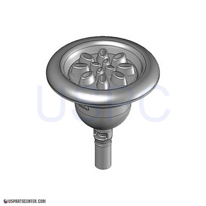 Large Cyclone Oval Showerhead, Textured Barrel Assembly 5"