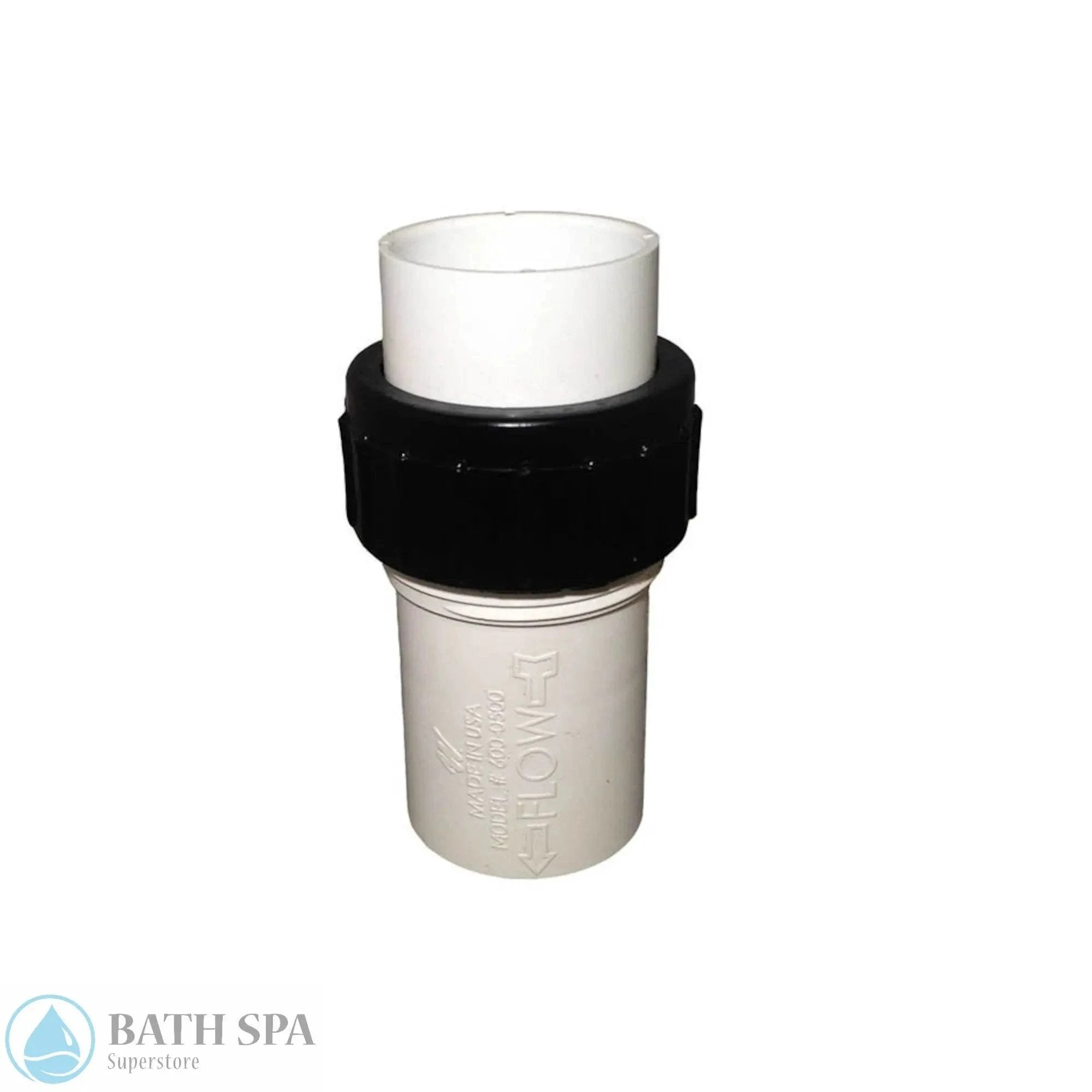 Air Check Valve Unionized 1.5" with 3/32 lb. Spring, UL (600-0510) Spa Parts api-v1.1-file-public_files-pim-assets-eb-c0-dd-61-61ddc0ebdd14481e49915197-images-f1-25-1e-62-621e25f1da82a8d56797e203-old_600-0510_tbnl-83