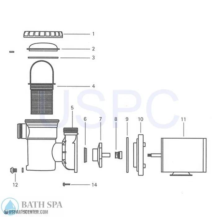 Jacuzzi B Pump Replacement Parts Pool Parts b-pump-parts