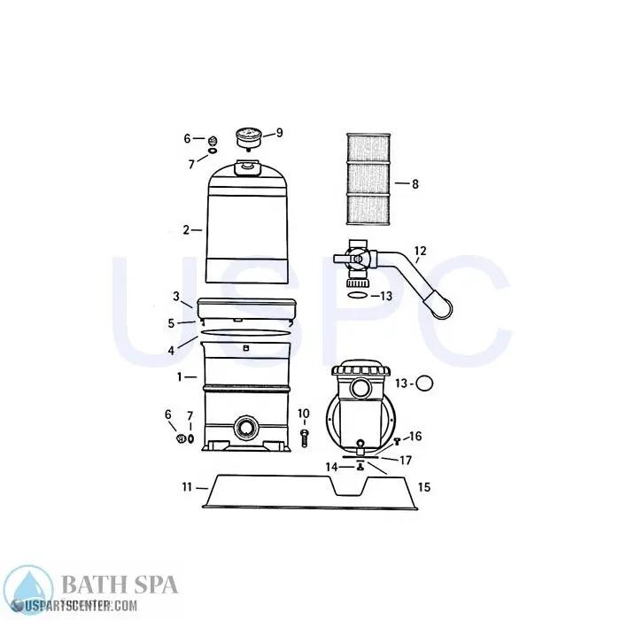 Waterway Crystal Clear Cartridge System Replacement Parts Pool Parts crystal-clear-filter