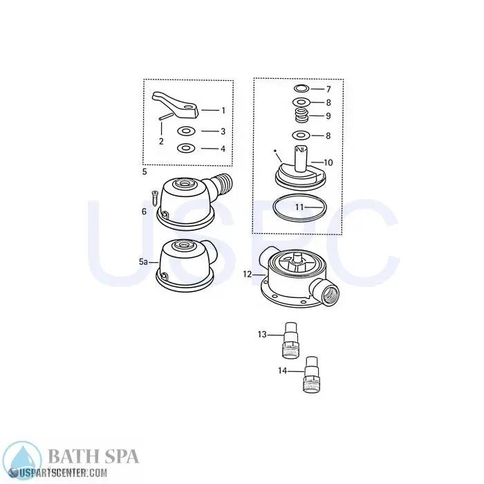 Dial Valve DVK4 Replacement Parts Pool Parts dv4-dial-valve