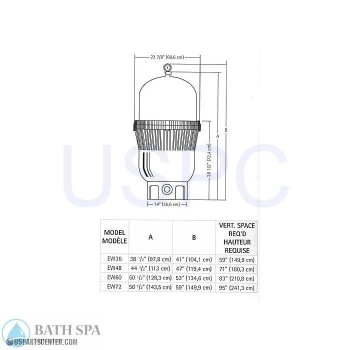 Earthworks D.E. Complete Filter Pool Parts earthworks-specs