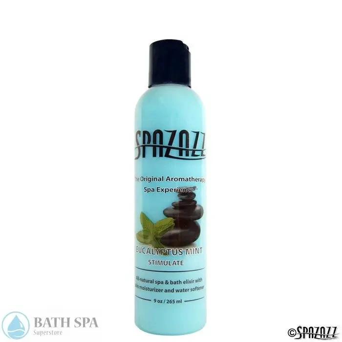 Spazazz Original Eucalyptus Mint Stimulate Elixir 9oz Bottle For Bath Spa Aromatherapy Aromatherapy: Spazazz Original Elixirs escape12ozelixireucalyptusmint700x700