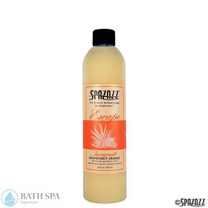 Spazazz Escape Grapefruit Orange (Invigorate) Aromatherapy Elixir 12oz Bottle Aromatherapy: Spazazz Escape Elixirs escape12ozelixirgrapefruitorange700x700
