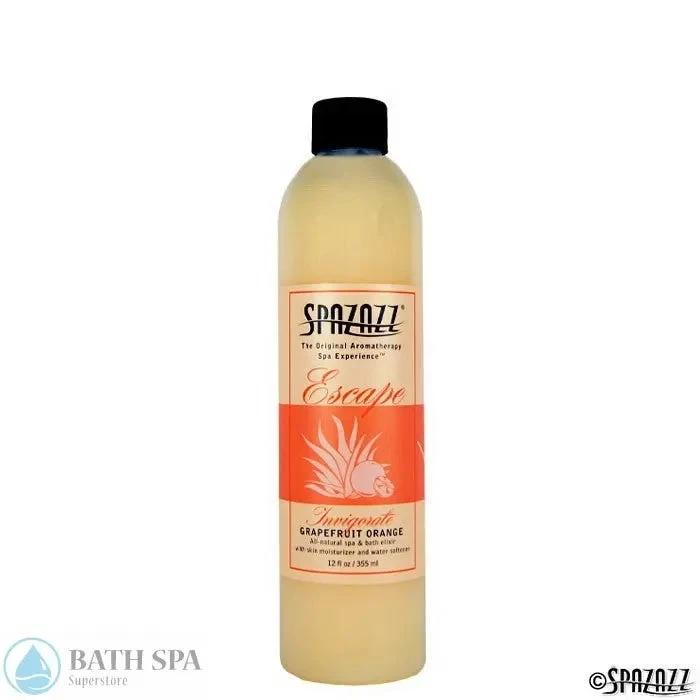 Spazazz Escape Grapefruit Orange Aromatherapy Elixir 12oz Bottle For Spa Bath Wellness Relaxation And Skin Hydration Aromatherapy: Spazazz Escape Elixirs escape12ozelixirgrapefruitorange700x700