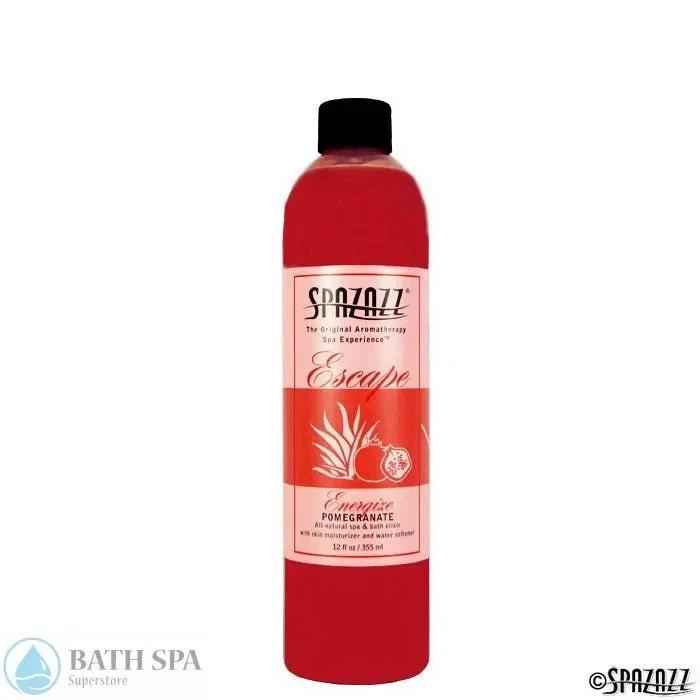 Spazazz Escape Pomegranate Energize Aromatherapy Elixir for Spa and Bath 12 oz Bottle Aromatherapy: Spazazz Escape Elixirs escape12ozelixirpomegranate700x700