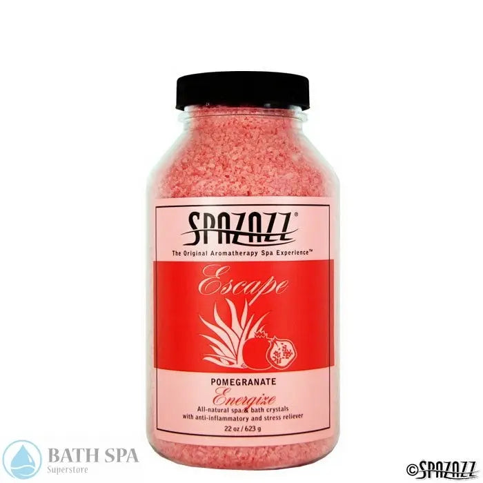 Spazazz Escape Pomegranate (Energize) Aromatherapy Crystals 22oz Container Aromatherapy: Spazazz Escape Crystals escape20ozcrystalspomegranate700x700