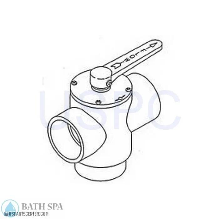 GG Ind. 2in 3 Port Positive Seal Valve Spa Parts g62131_180fcf38-3eb1-4a47-b72e-1bea3e50d601