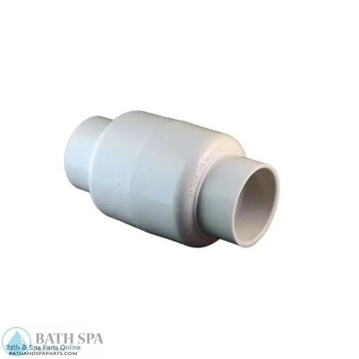 Balboa 2 Inch Check Valve With Quarter Pound Spring 42120 PVC Plastic Fittings & Valves: Valves - Check Valves gg42122