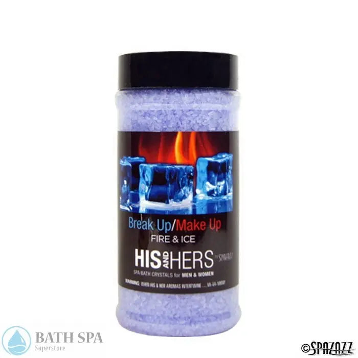 Spazazz His & Her Break Up - Make Up (Fire & Ice) Novelty Crystals 17oz Container Aromatherapy: Spazazz His & Hers Crystals hishersbreakupmakeup17oz700x700