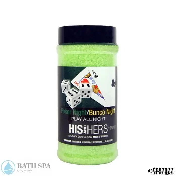 Spazazz His And Hers Poker Night Bunco Night Play All Night Novelty Crystals 17oz Container Aromatherapy: Spazazz His & Hers Crystals hisherspokernightbunconight17oz700x700