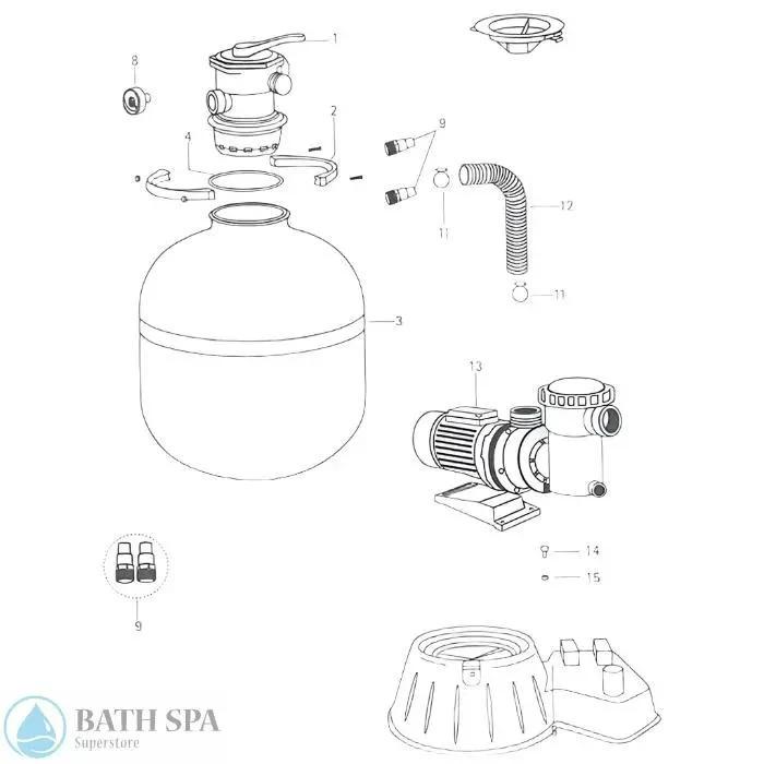 Laser Sand System Replacement Parts Pool Parts l140c5-l160c7-laser