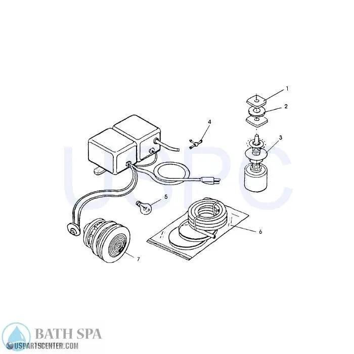 Jacuzzi Whirlpool Lamp Transformer Actuator Assembly Replacement Parts Kit With Cap Switch Chrome And Bright Brass Bath Parts lamp-assy