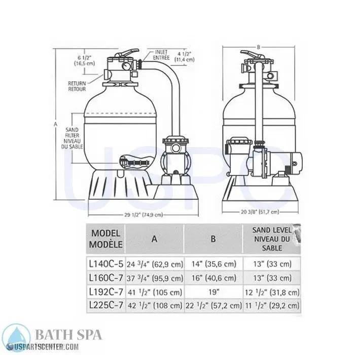 Laser Sand System Complete Pool Parts laser-filter-pump-l140c5-sp