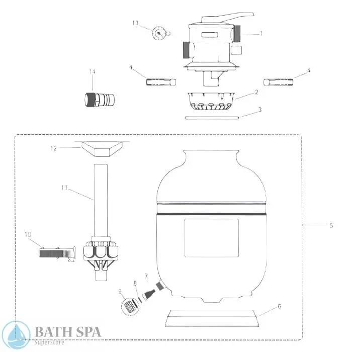 Laser Sand V-CLAMP Replacement Parts Pool Parts laser-sand-filters