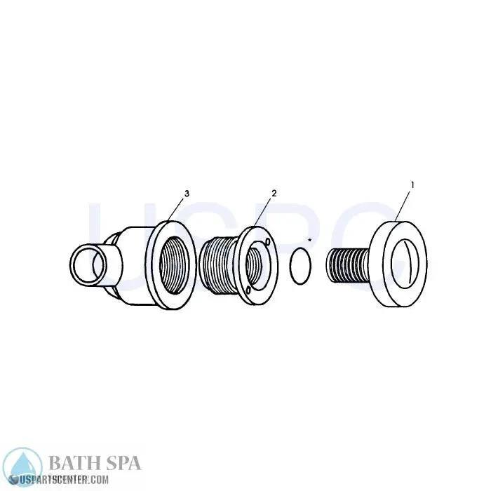Jacuzzi Whirlpool LT532 Air Control Assembly Replacement Kit With Almond White Knobs And Body Bath Parts lt532-air-assy